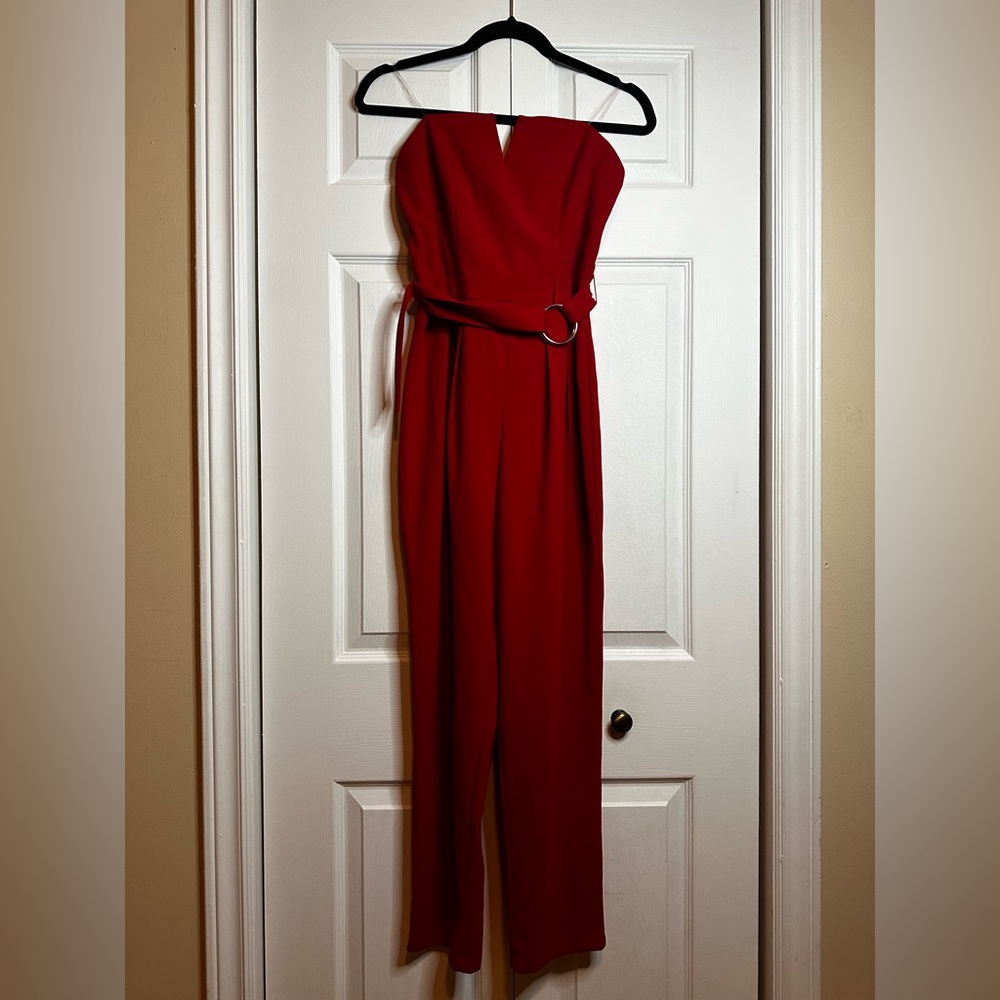 Red jumpsuit